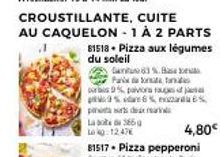 pizza aux légumes 