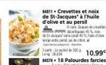34811 Crevettes et noix de St-Jacques à l'huile d'olive et au persil  Acure Ques  de 51-Jaccol pas do cca  2-3000  Lag: 36.60  45% 