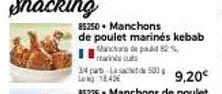 85250+ manchons de poulet marinės kebab manchas de pat 62%  ii  mainst  34 part 500 9,20€ 