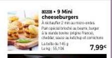 32206.9 Mini cheeseburgers Archake 2 min auto-es Pan special briochabamburgar and Fra  cupcomicos Late de 145 Lokg:56,10€  7,99€ 