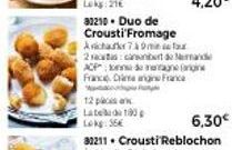 12 pasan  Late 180  Lokg: 35€  32210 Duo de Crousti Fromage  Aicha  79m  2 cabat de and ACP bedragen France Camarigne France  6,30€ 