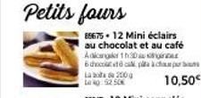 Petits fours  8567512 Mini éclairs au chocolat et au café Adang 1h30  chochop La 200g 0405250 