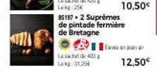 UTA  Les 433  85197 2 Suprêmes de pintade fermière de Bretagne  10,50€  12,50€ 