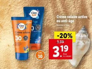 crème solaire Sun