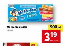 8x  BIG POP  Mr Freeze classic  *SET: 190  Mr.Freeze Classic  P  900 ml  3.19  12-300€  