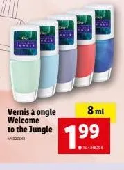 vernis à ongle welcome to the jungle  8 ml  7.⁹9  ●11-28.75€ 