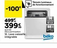 lave-vaisselle intégrable Beko