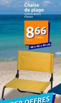 chaise de plage 
