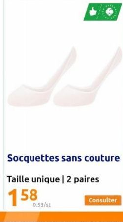 Socquettes sans couture  Taille unique | 2 paires  0.53/st  Consulter 
