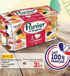 Monkok] =  32  Panier Yoplait crux YOPLAIT 3:144 THI  Panier  4  Coriand  Prades  Panier  de Yoplait  J Le Crémeux  tilg  3211  LAIT  100%  FRANÇAIS 