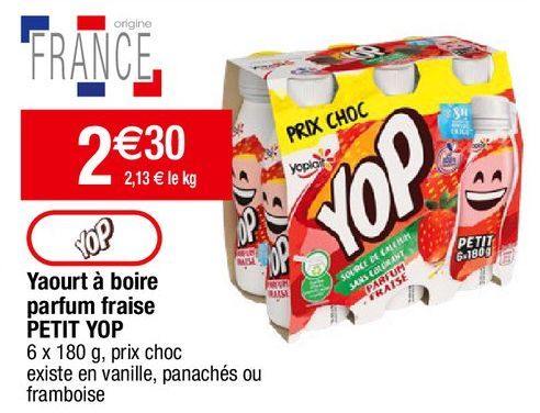 yaourt à boire Yoplait