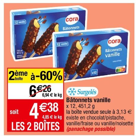 glace à la vanille Cora