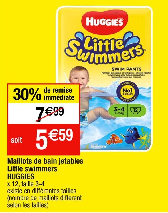 maillot de bain Huggies