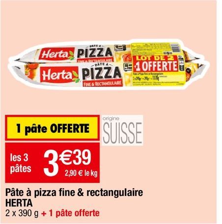 pâte à pizza Herta