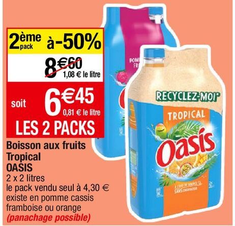 boisson aux fruits Oasis