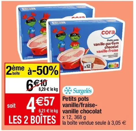 glace à la vanille cora