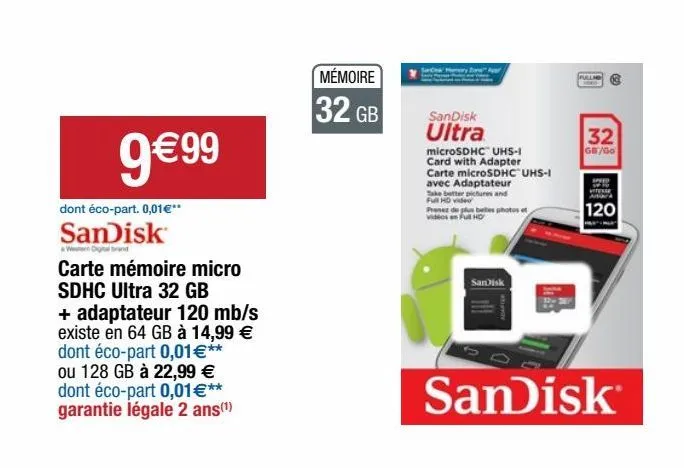 carte mémoire sandisk