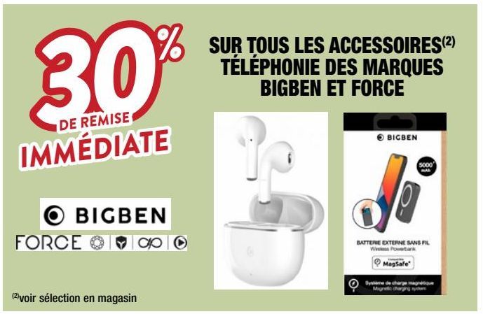 accessoires pour mobiles Bigben