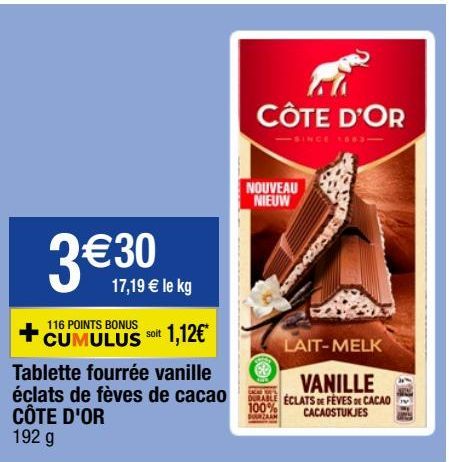 chocolat Côte d'or