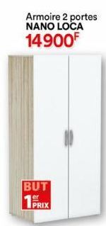 Armoire 2 portes NANO LOCA 14900F  BUT 19 F PRIX 