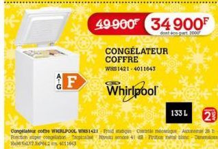 congélateur coffre Whirlpool