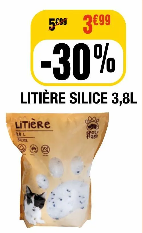 litière silice 3.8l