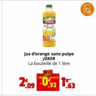 jus d'orange Joker