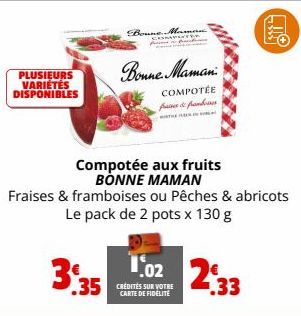 fruits Bonne maman