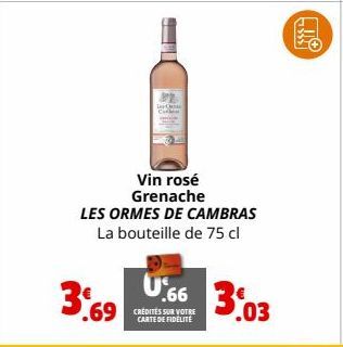 vin rosé Cambras