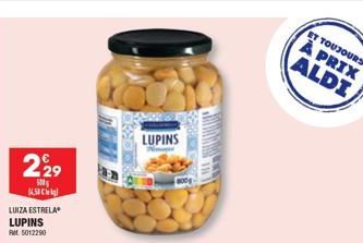 229  500 (4.58  LUIZA ESTRELA  LUPINS  RM5012290  LUPINS  ET TOUJOURS  À PRIX ALDI 