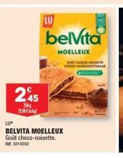 245  150  MNCO  LU  belvita  MOELLEUX  LU  BELVITA MOELLEUX  Goût choco-noisette.  5014550 