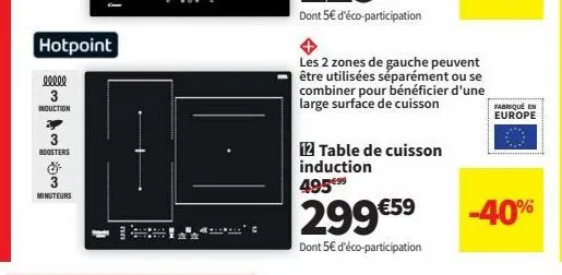 table de cuisson induction