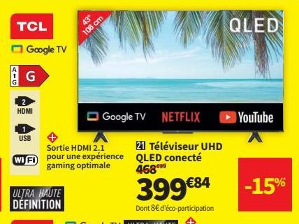 Téléviseur UHD QLED conecté