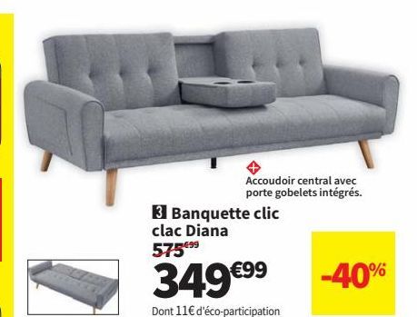 banquette clic clac Diana