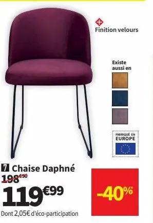chaise daphné