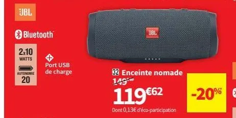 enceinte nomade 