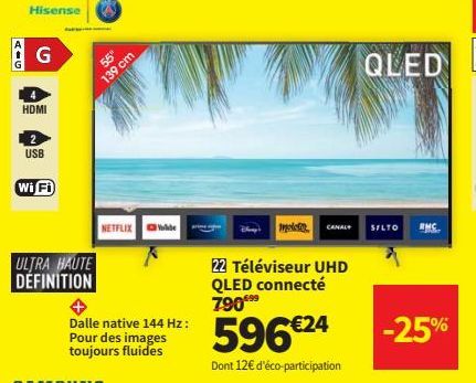 téléviseur UHD QLED connecté