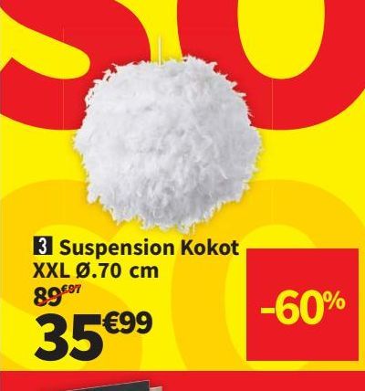 suspension Kokot XXL