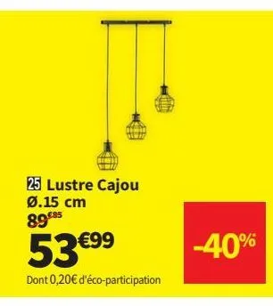 lustre cajou 