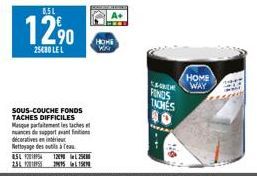 0.51  12,⁹0  25430 LEL  SOUS-COUCHE FONDS TACHES DIFFICILES Masque parfaitement les taches nuances du support avant finitions decoratives en inter Nettoyage des outils à eau  ASL 1290 25 256 1955 2999