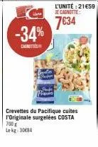 crevettes costa