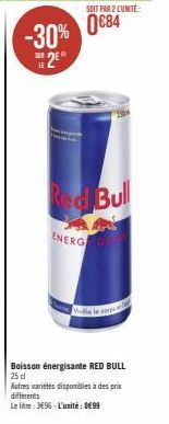 boisson énergétique Red bull