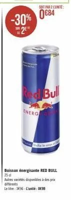 boisson énergétique red bull