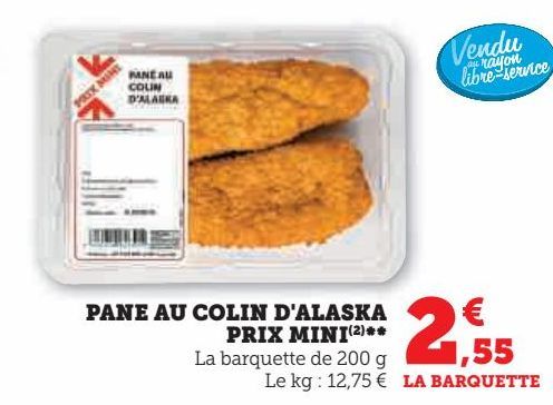 pane au colin d’Alaska 