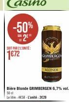 bière blonde Grimbergen