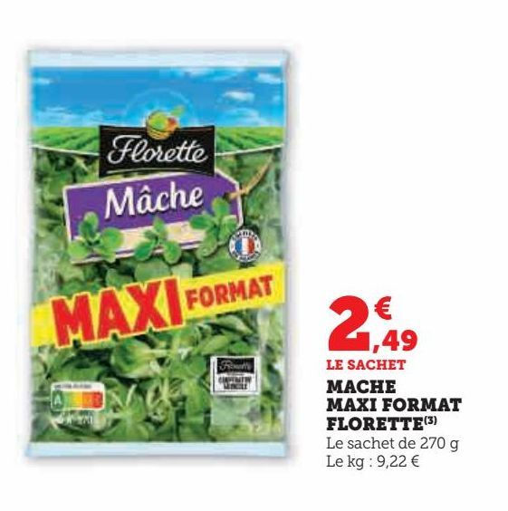 Mache maxi format Florette