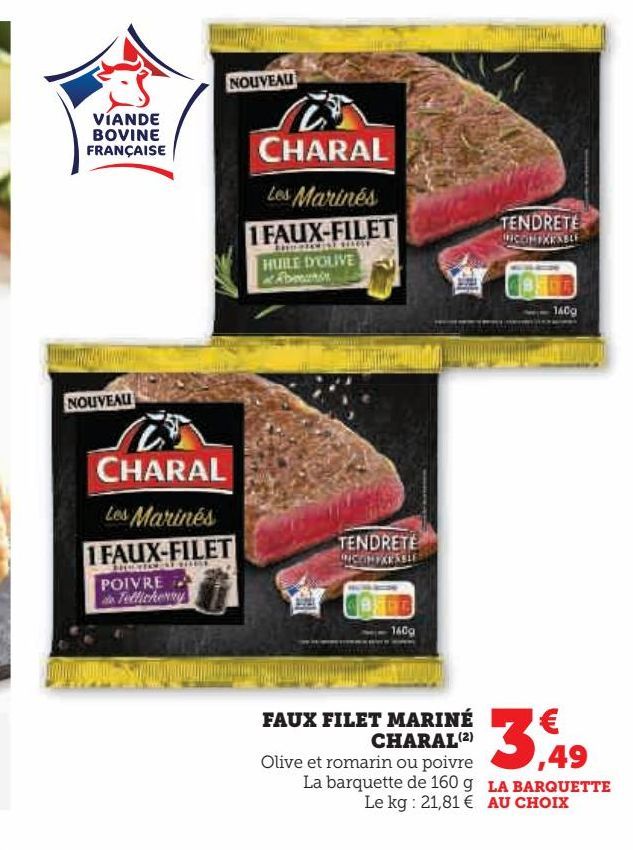 Faux filet mariné Charal