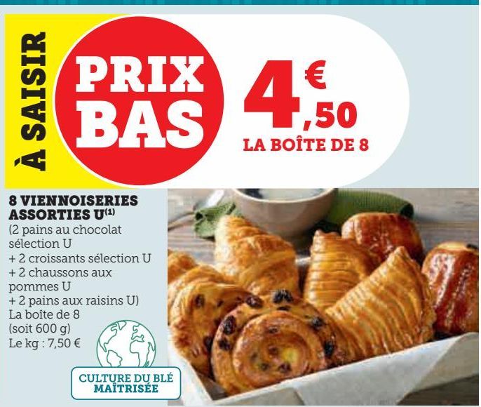 8 VIENNOISERIES ASSORTIES U 