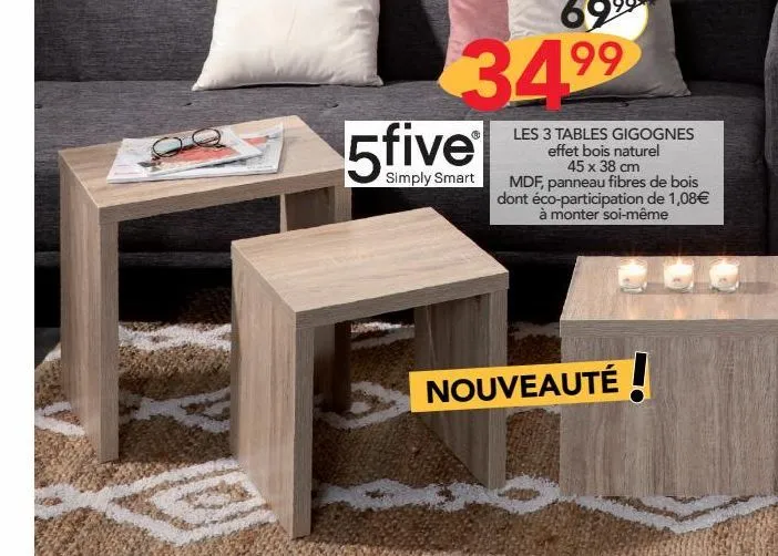 les 3 tables gigognes