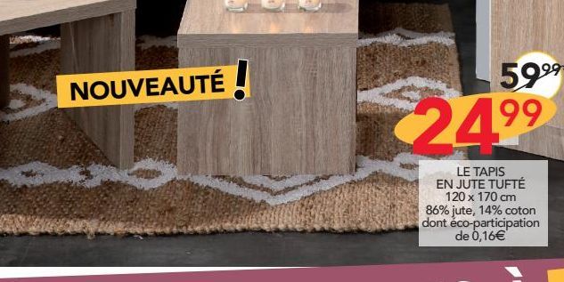 Le tapis en jute tufté